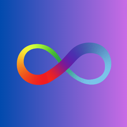 symbole infini multicolore